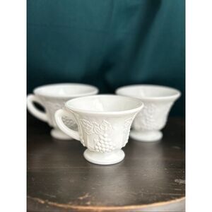 Colony Harvest Milk Glass Punch Snack Cups
